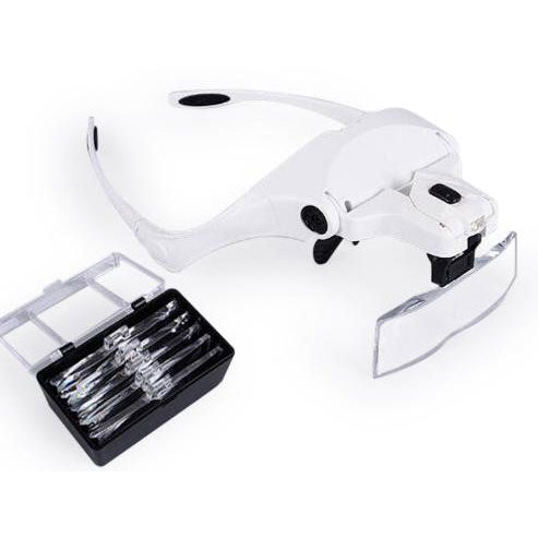 Headband Magnifying Glasses With Lamp